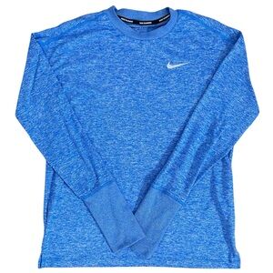 Nike Dri-FIT Blue Element Running Crewneck Shirt Size S